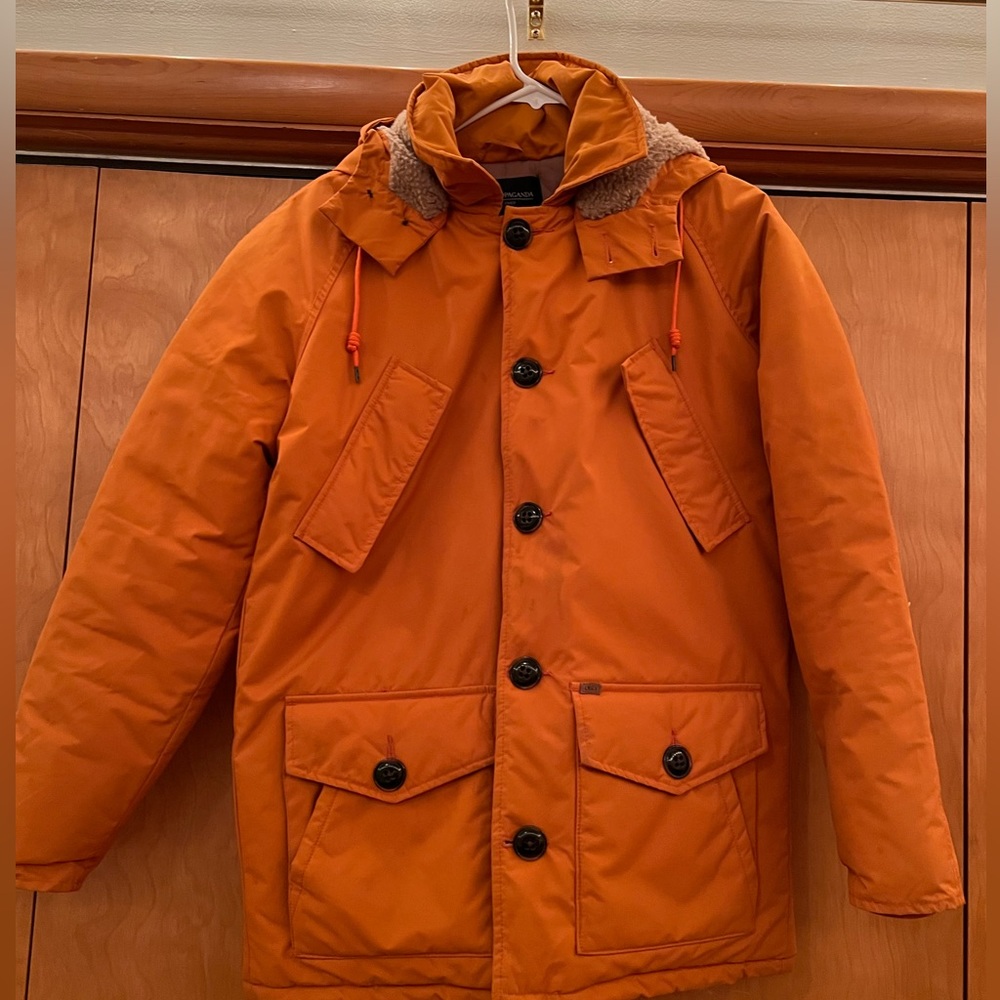 Obey Propaganda Orange Heavy Waterproof Winter Jacket Great Condition